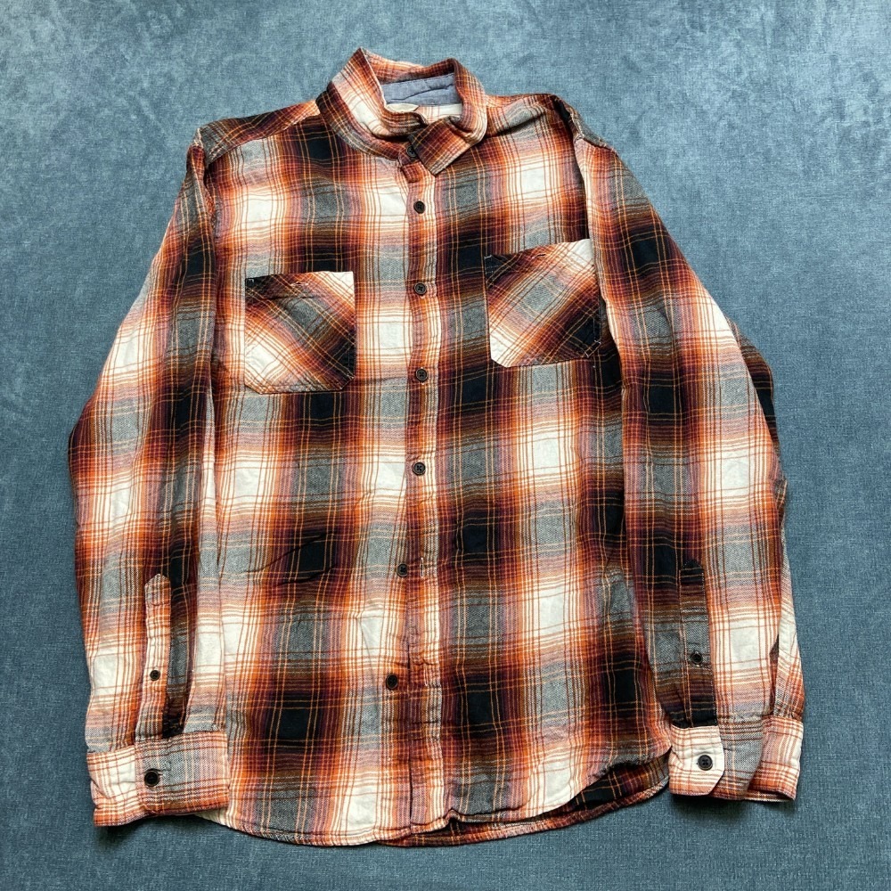 Urban Pipeline Ultimate Flannel Shirt Mens 2XL Multicolor Plaid Pocket Button Up